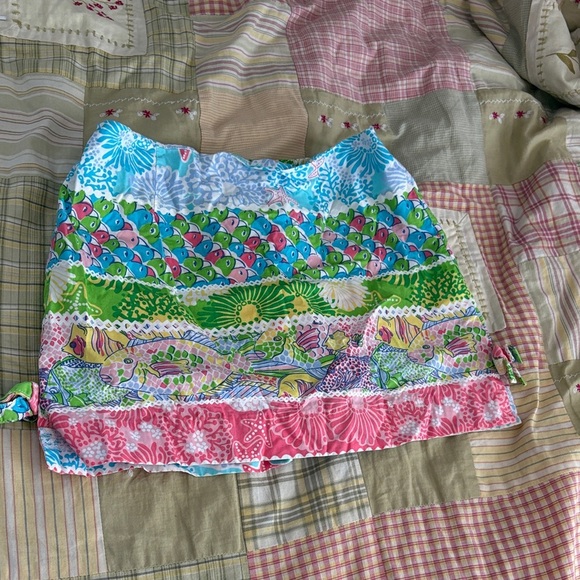 Lilly Pulitzer Vibrant Multicolor Mini Skort - girls size 8 - 100% cotton - Picture 1 of 5